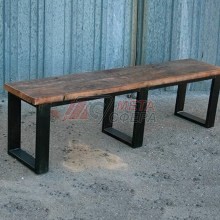 Скамья из дуба на металлических ножках Лофт SK-026